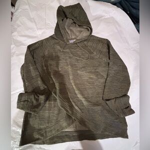 Motherhood Maternity Nursing Hooded  Sweatshirt - Green Medium